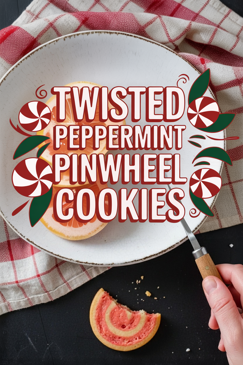 Twisted Peppermint Pinwheel Cookies