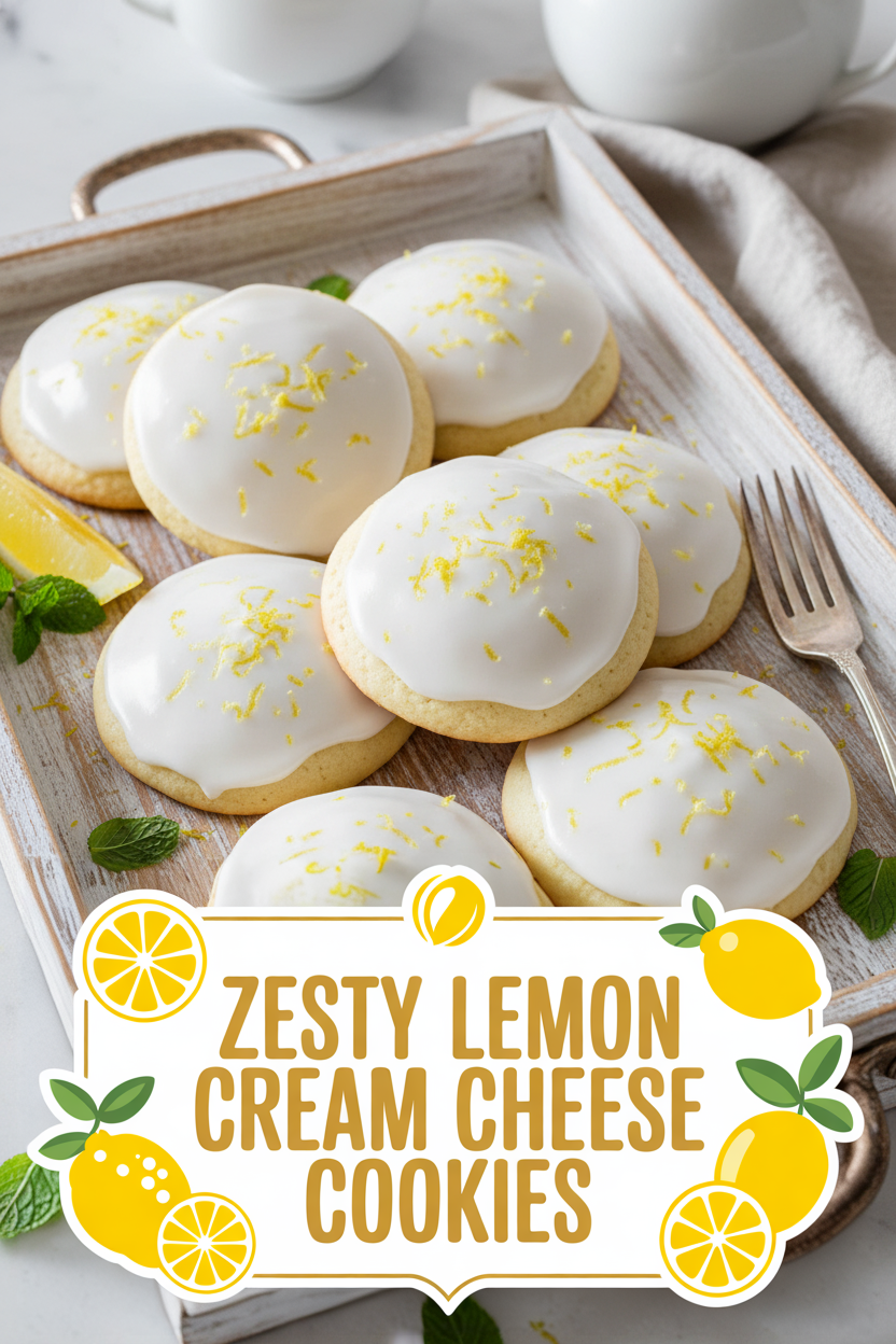 Zesty Lemon Cream Cheese Cookies